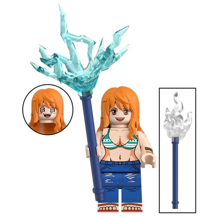 Nami Custom One Piece Anime Minifigure1