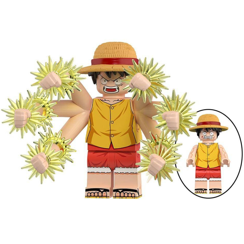 Monkey D. Luffy Custom One Piece Anime Minifigure1
