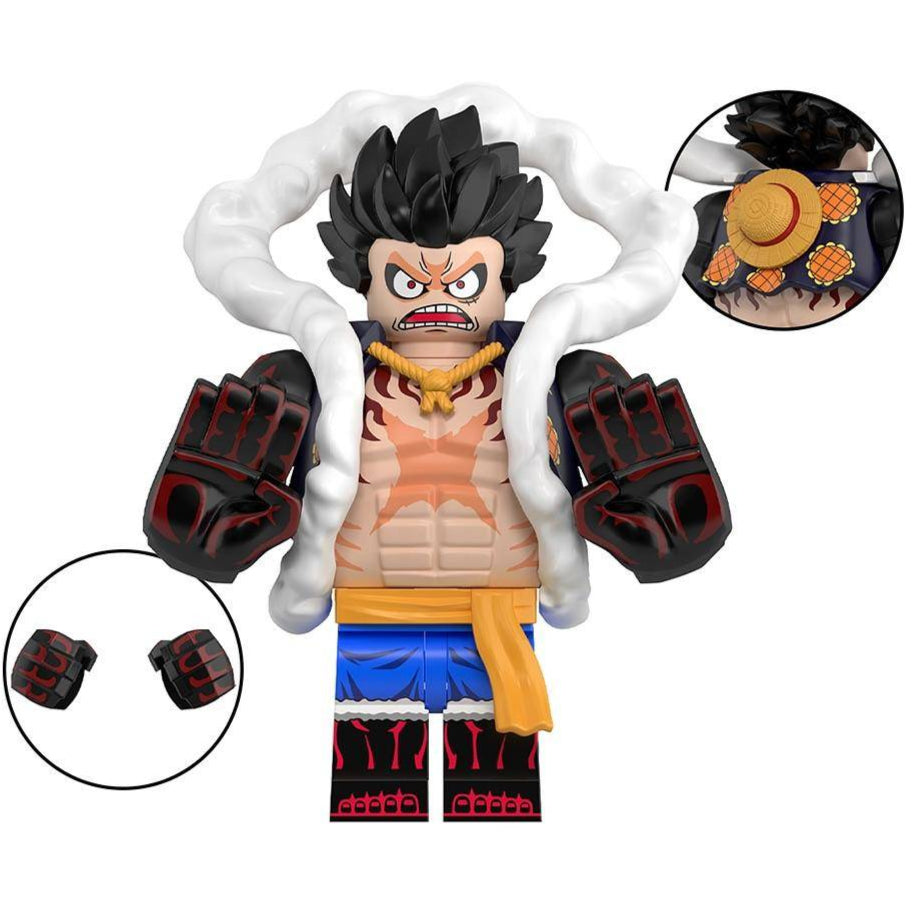 Monkey D. Luffy (Gear 4) Custom One Piece Anime Minifigure1