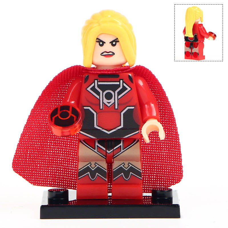 Red Lantern Supergirl Custom DC Comics Superhero Minifigure1