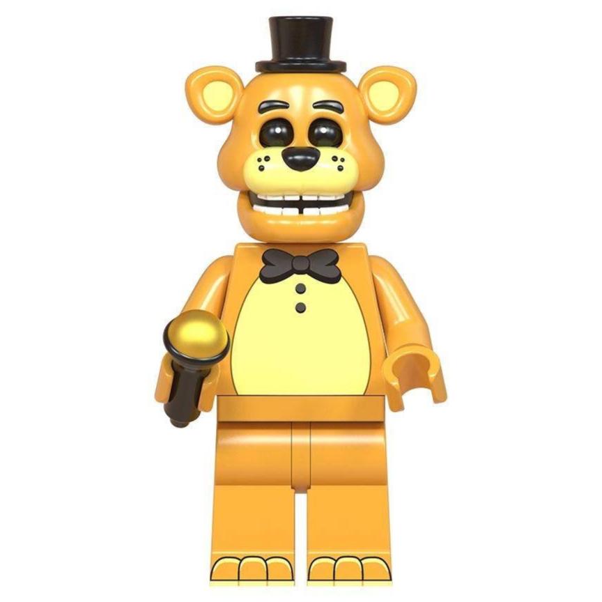 Golden Freddy from Five Nights at Freddy's Custom Minifigure1