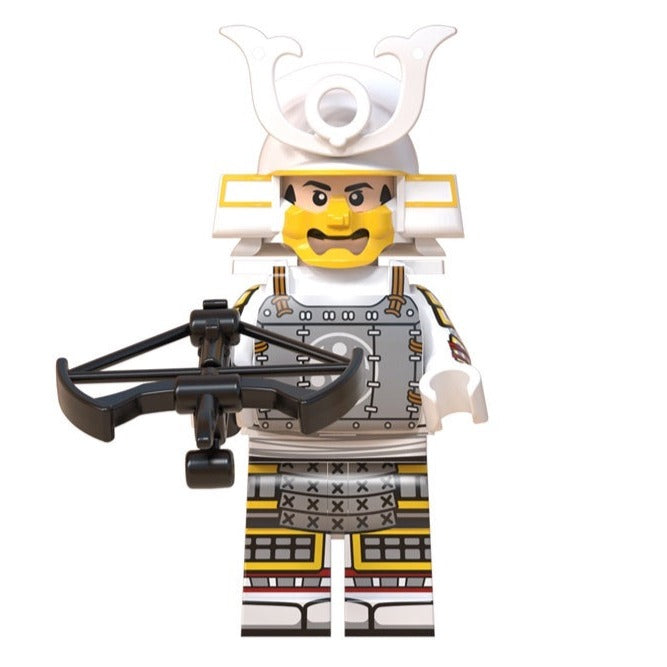 Japanese White Samurai Custom Minifigure1
