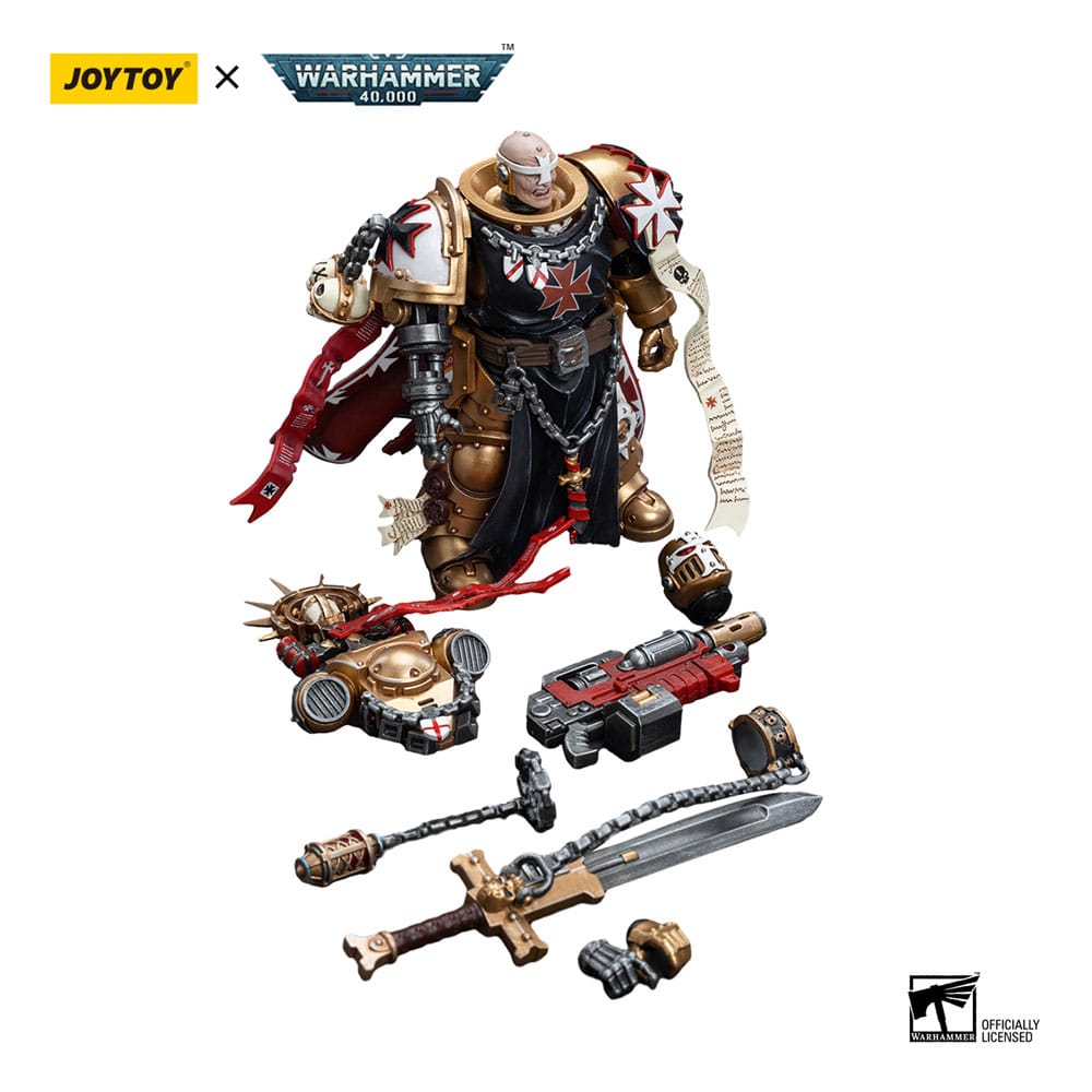 Warhammer 40k Action Figure 1/18 Black Templars High Marshal Helbrecht 12cm5