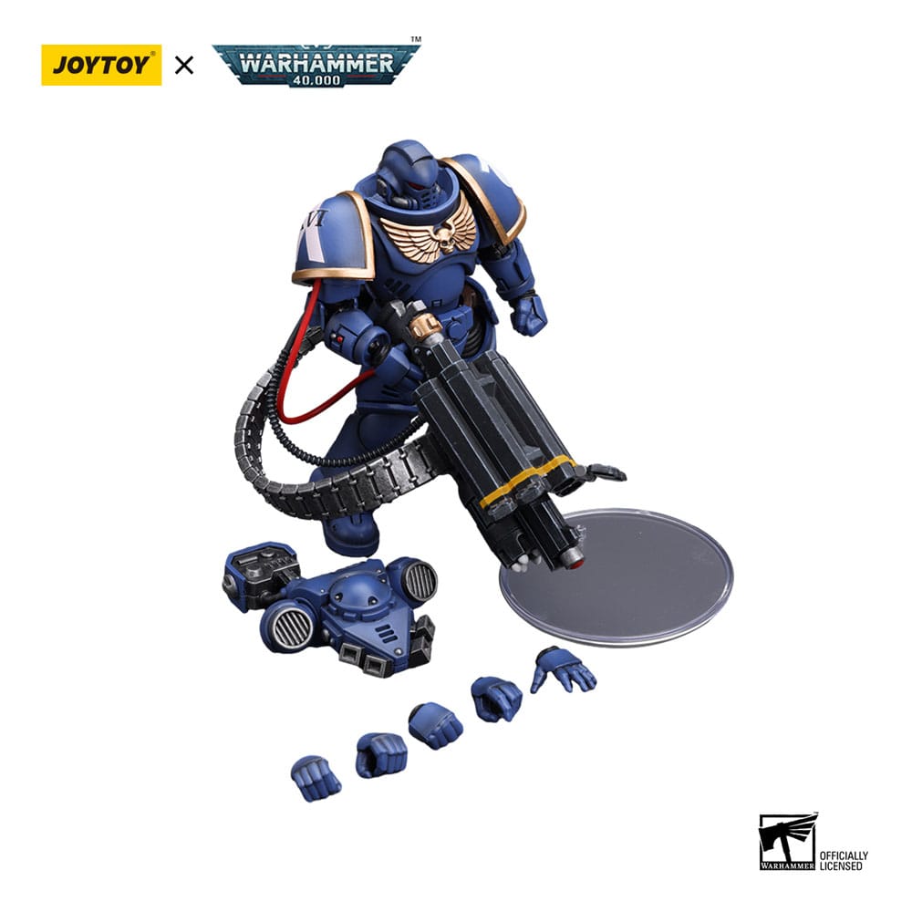 Warhammer 40k Action Figure 1/18 Ultramarines Desolation Marine with Castellan Launcher (Superfrag) 12cm5