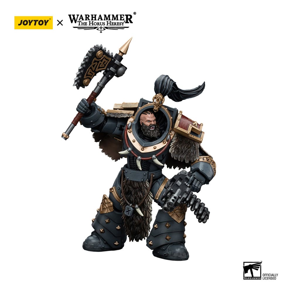 Warhammer The Horus Heresy Action Figure 1/18 Space Wolves Varagyr Wolf Guard Squad Varagyr Thegn 12cm5