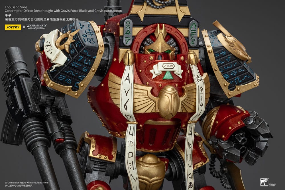 Warhammer The Horus Heresy Action Figure 1/18 Thousand Sons Contemptor-Osiron Dreadnought with Gravis Force Blade And Gravis Autocannon 30cm9