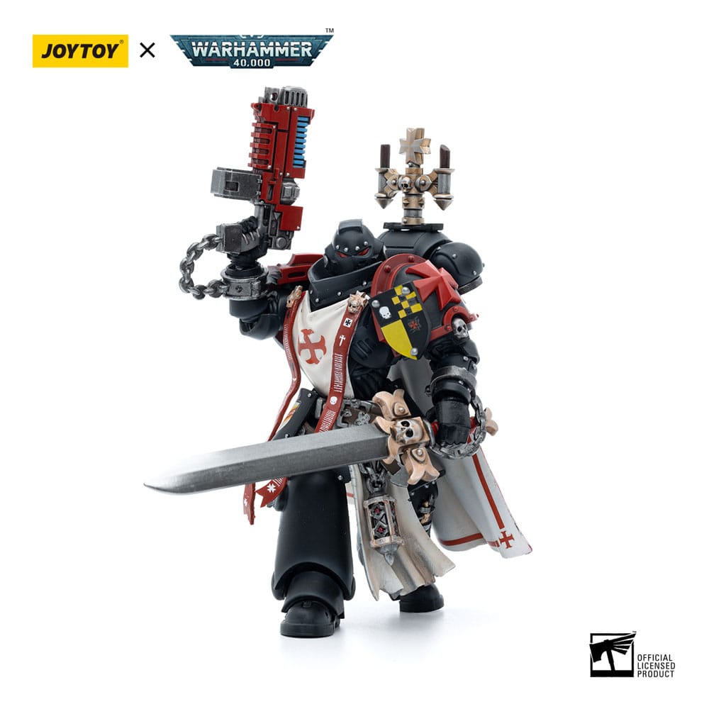 Warhammer 40k Action Figure 1/18 Black Templars Sword Brethren Brother Lombast 12cm4