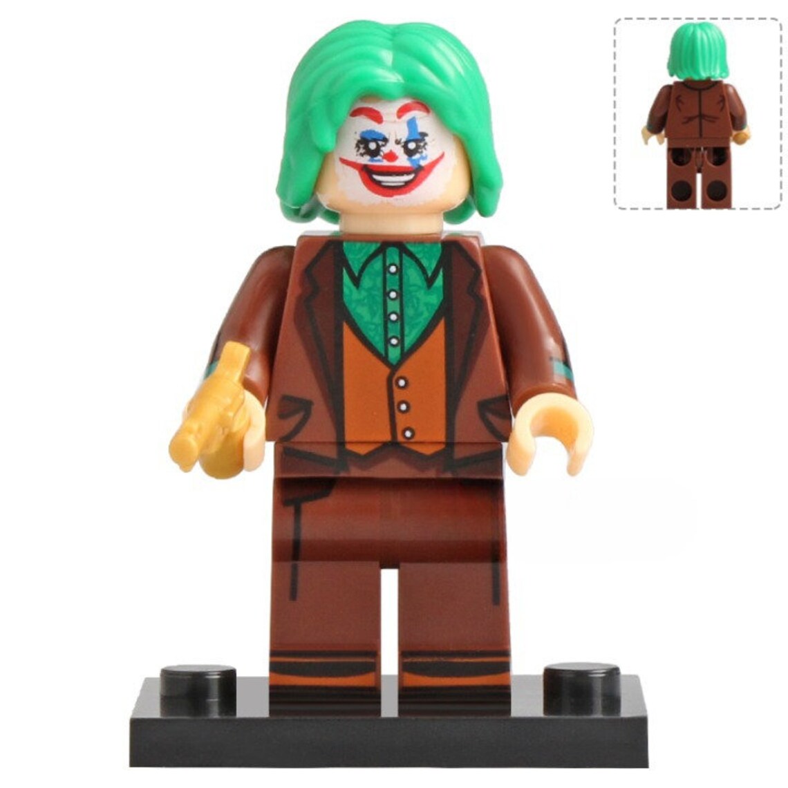 Joker Joaquin Phoenix Custom DC Comics Supervillain Minifigure1