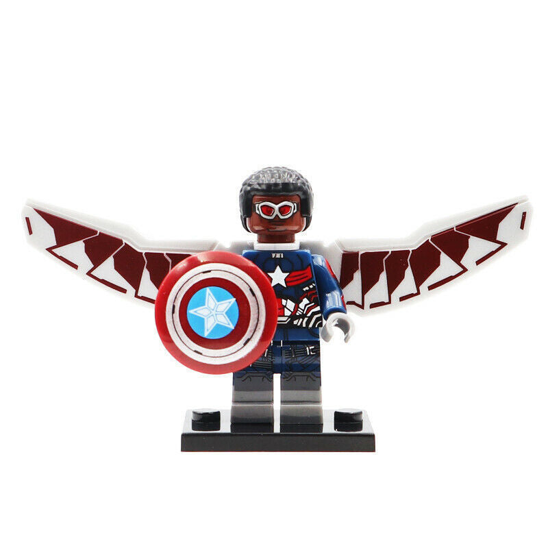 Captain America (Falcon) Custom Marvel Superhero Minifigure2