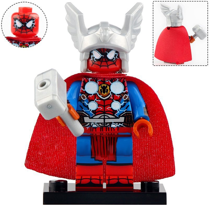 Spider-Thor Spider-Man Custom Marvel Superhero Minifigure1