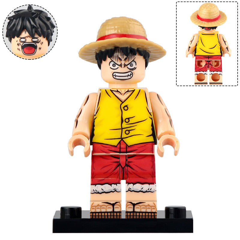 Monkey D. Luffy Custom One Piece Anime Minifigure1