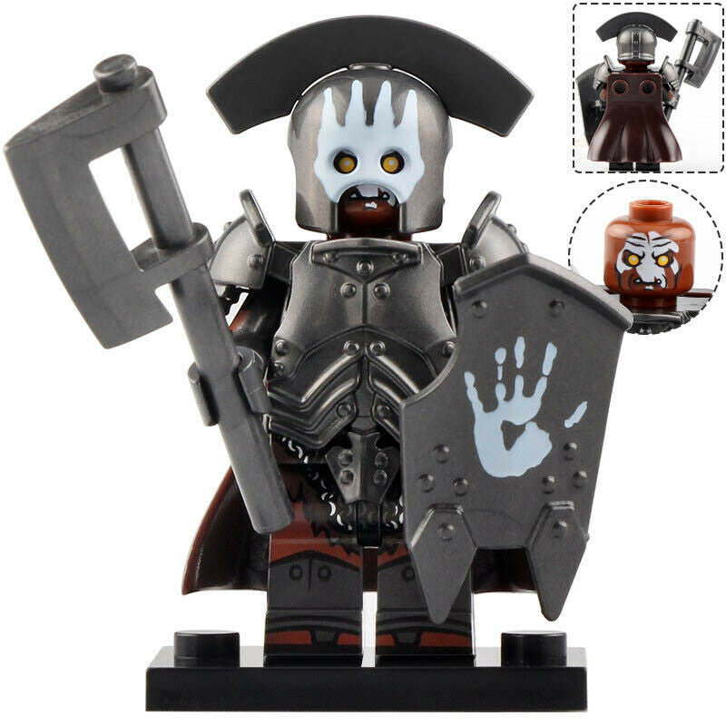 Uruk-hai White Hand Orc custom Lord of the Rings Minifigure1