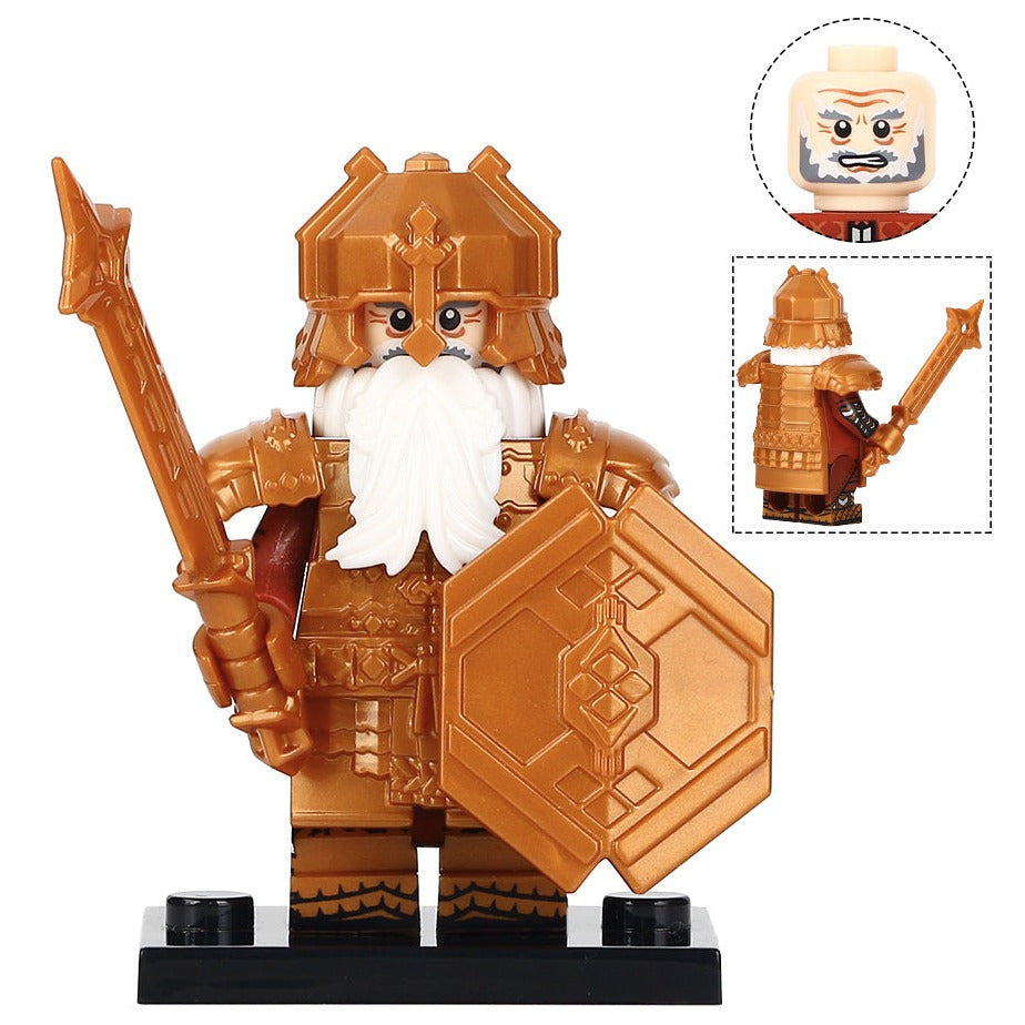 Balin (Regal Armor) Dwarven Warrior Custom Lord of the Rings Minifigure1