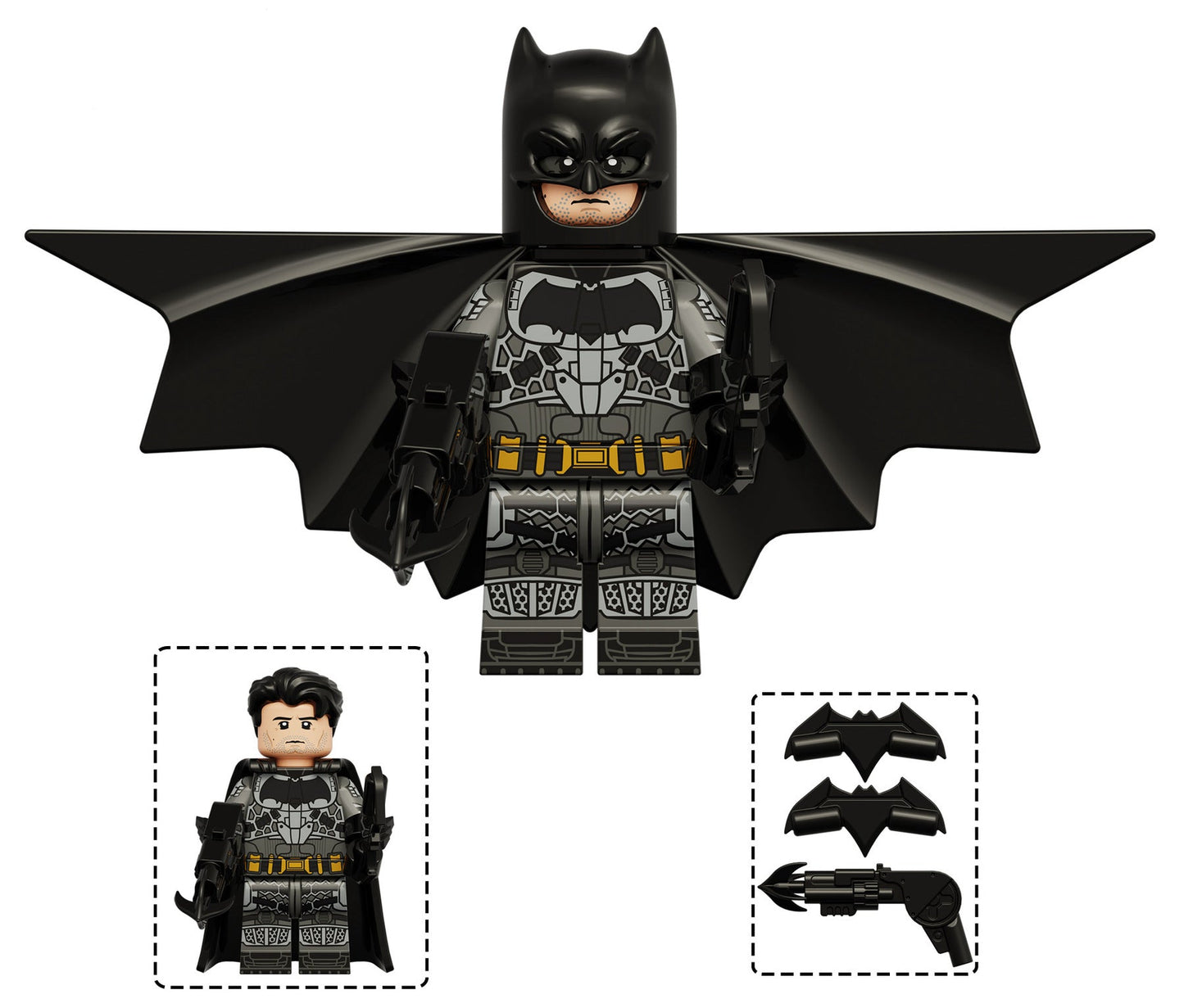 Batman (Ben Affleck) Custom DC Superhero Minifigure1