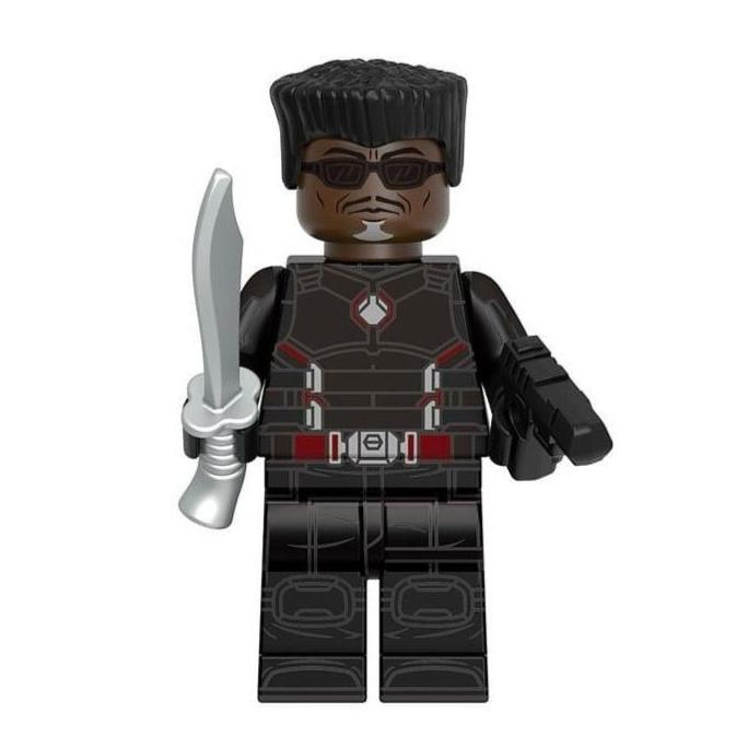 Blade (Wesley Snipes) Custom Marvel Superhero Minifigure2