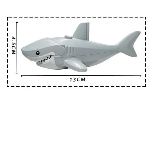 Great White Shark Custom Animal Minifigure