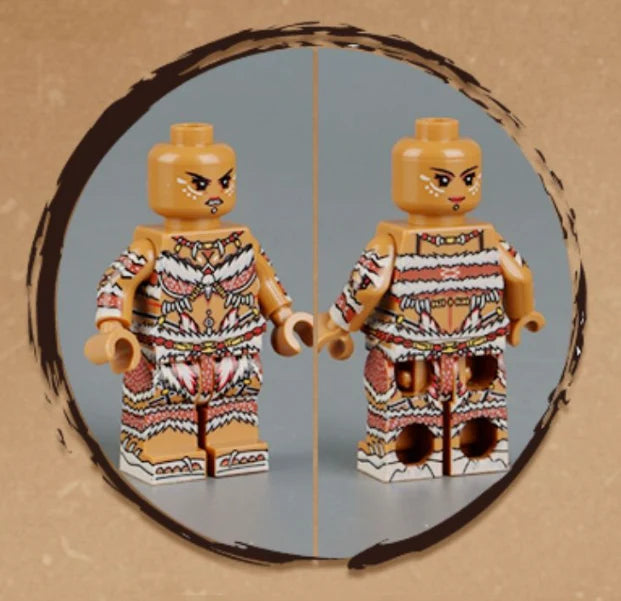 Zhu Rong Yue Barbarian Warrior Custom Minifigure