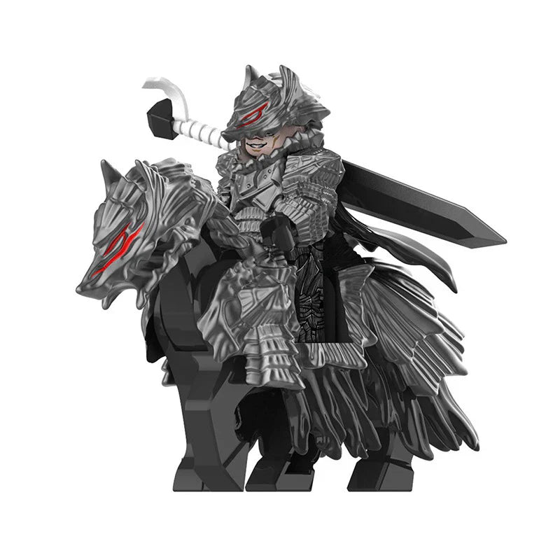 Guts Black Swordsman Horse Custom Berserk Anime Minifigure