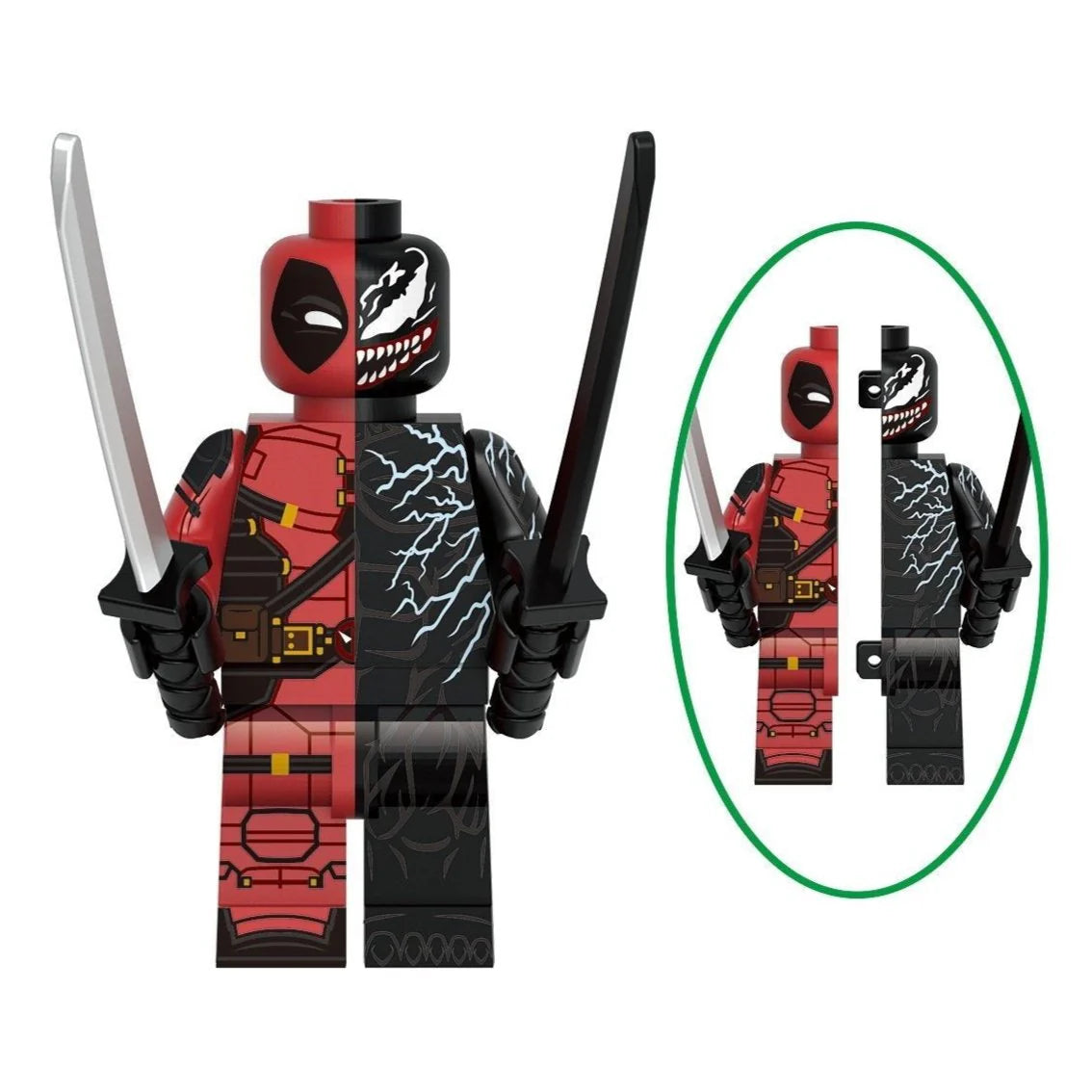Venompool Deadpool Custom Marvel Superhero Minifigure