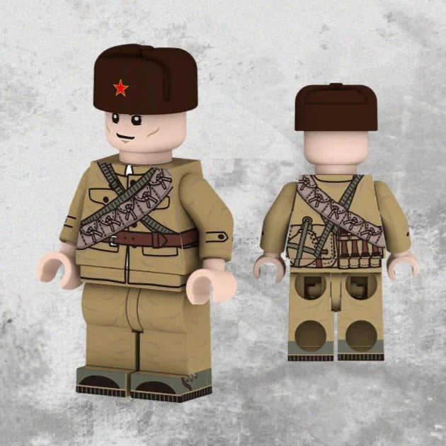 Soviet Military Soldier Custom Minifigure