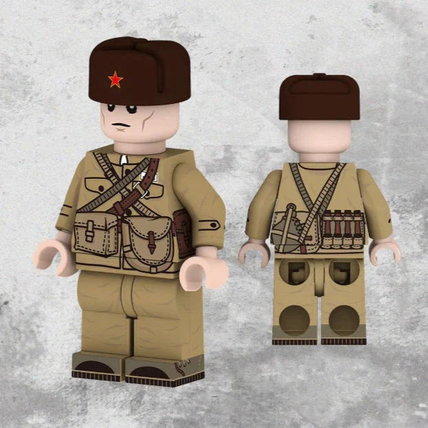 Soviet Military Soldier Custom Minifigure