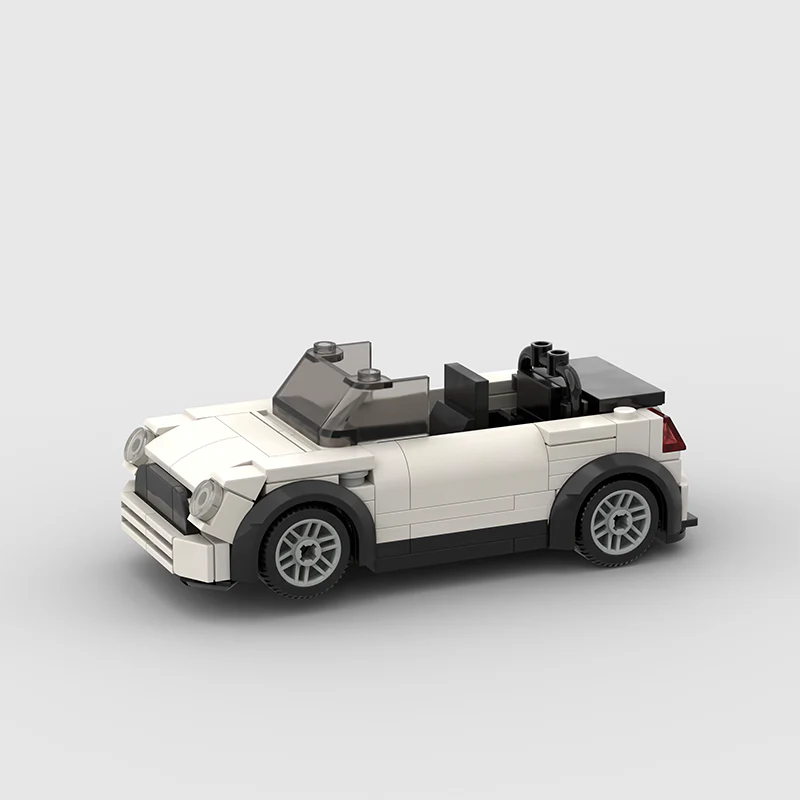 Mini Cooper Convertible Custom Car MOC