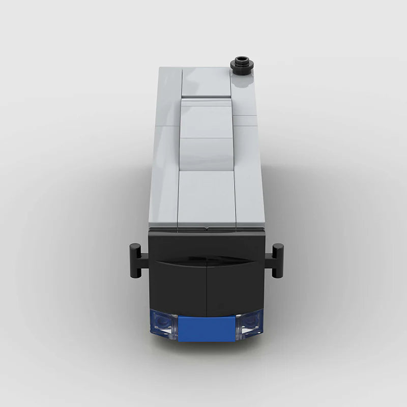 Blue Bus City Transport Custom Car MOC