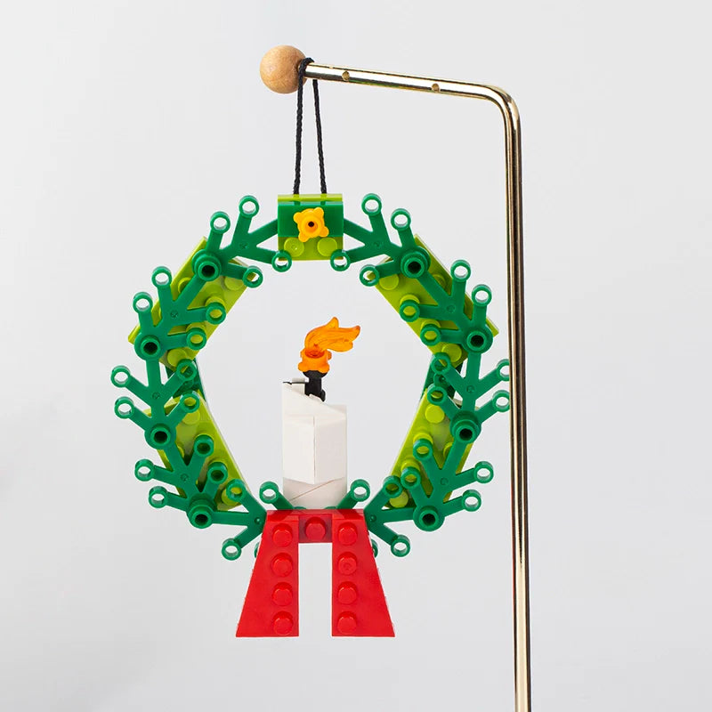 Christmas Wreath Creative Festival Ornament MOC