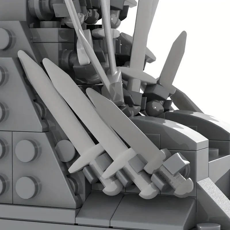 Game of Thrones Iron Throne MOC Build