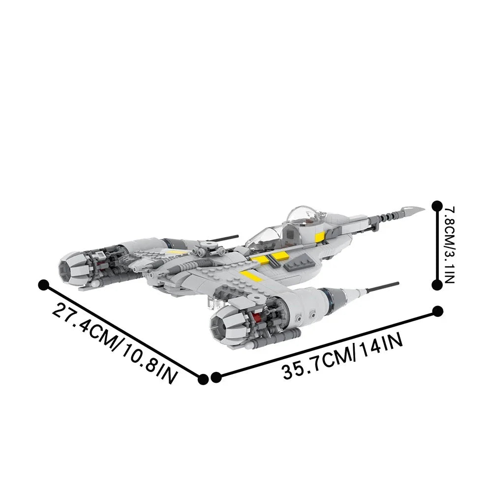 Mandalorian N-1 Fighter Jet Custom Star Wars MOC