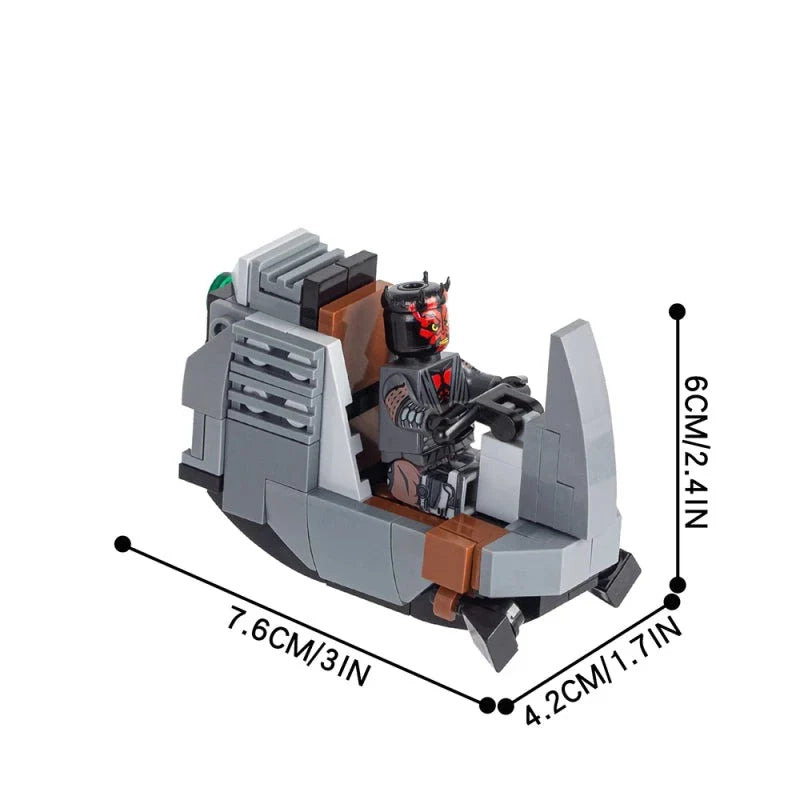 Bloodfin Speeder with Darth Maul Star Wars MOC