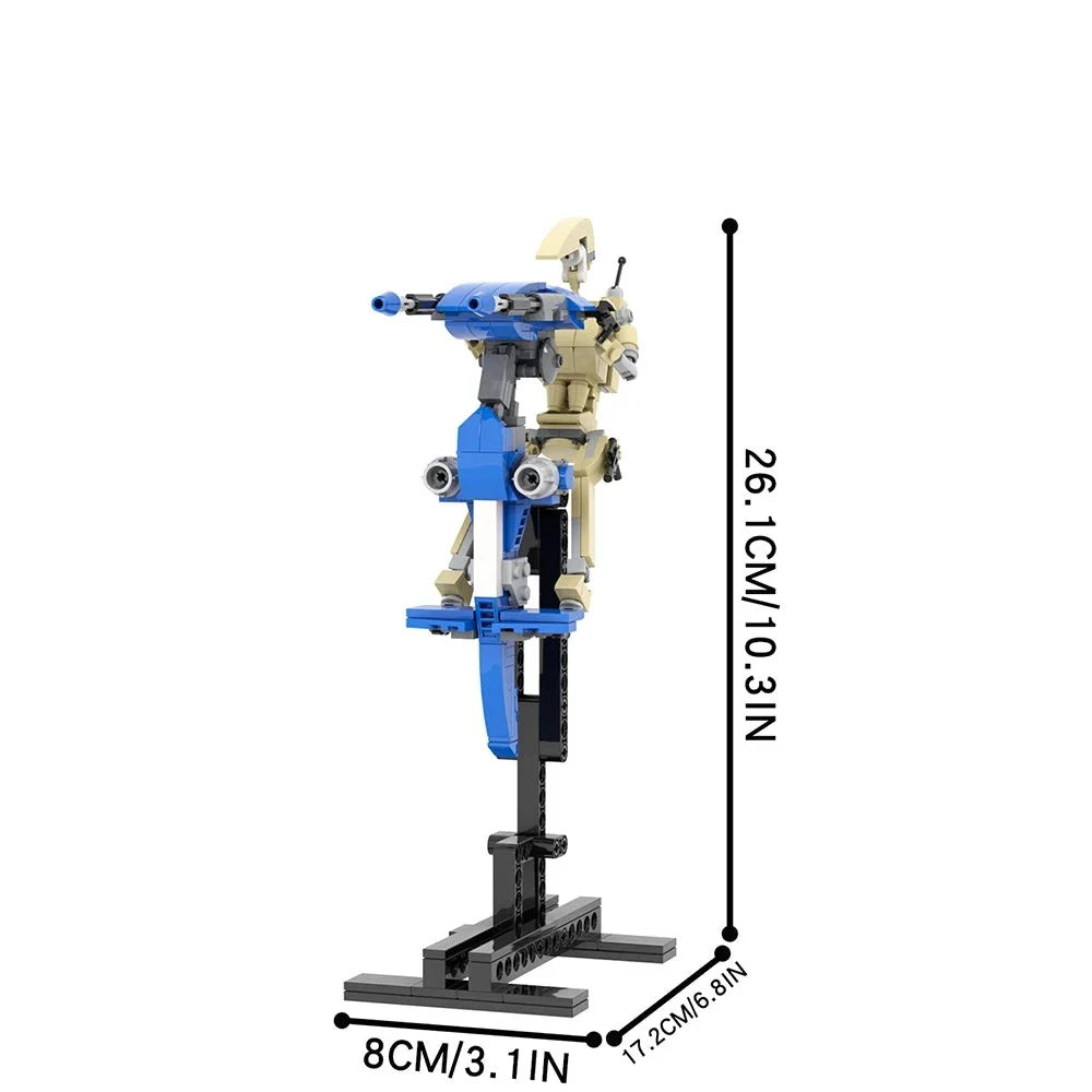 STAP with Battle Droid Custom Star Wars MOC