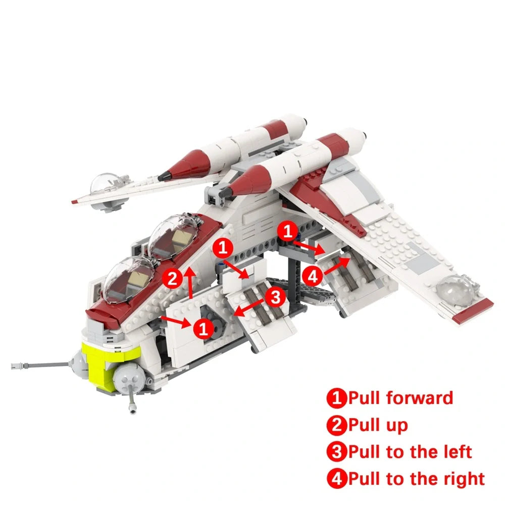 Republic Attack Gunship Custom Star Wars MOC
