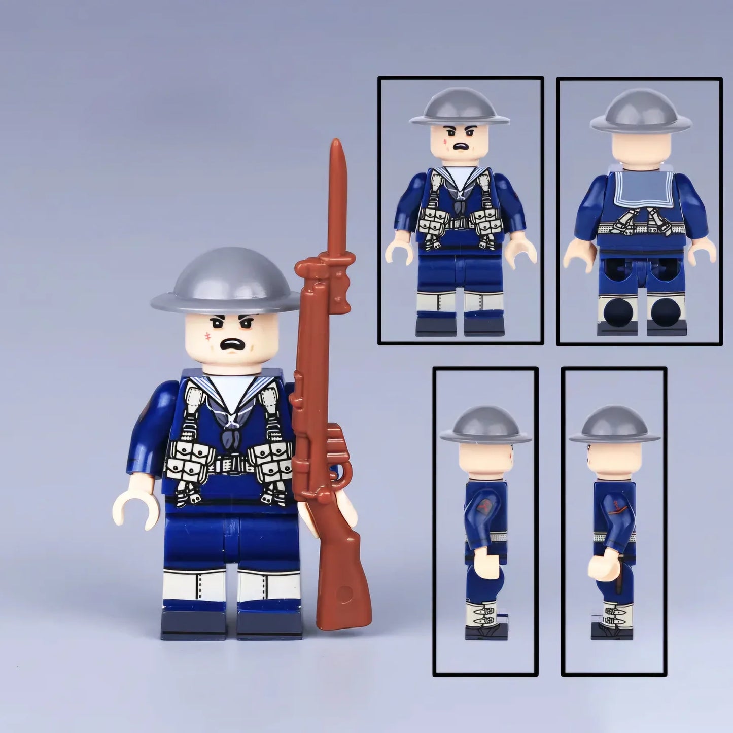 WW2 British Royal Navy Gunner Custom Military Minifigure