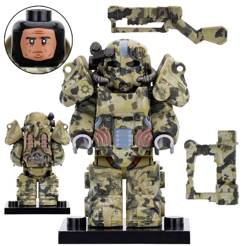 T-60 Power Armor (Camo) Custom Fallout Minifigure