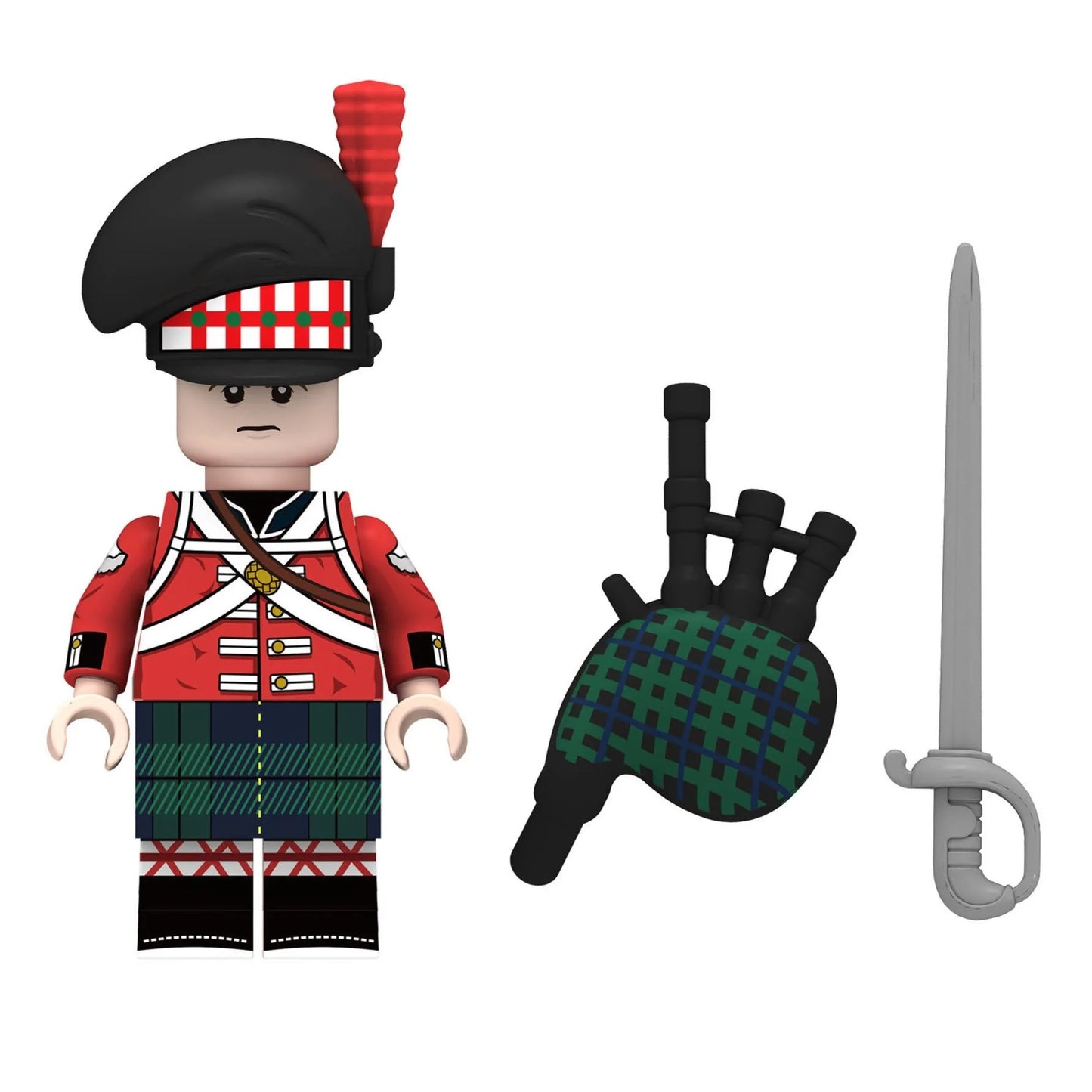 Scottish Bagpipe Regiment Soldier Minifigure