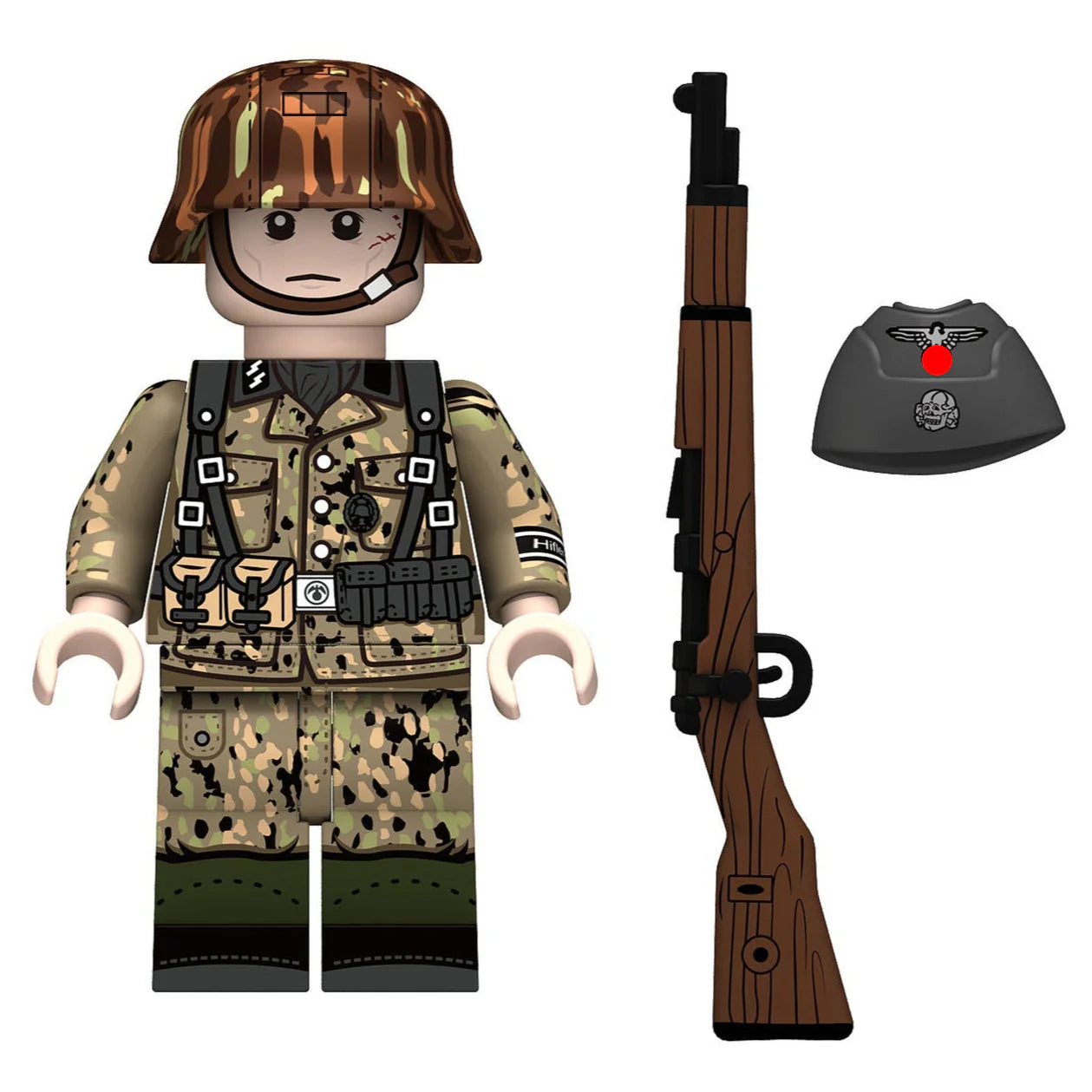 WW2 German Erbsenmuster Infantry Soldier Custom Minifigure