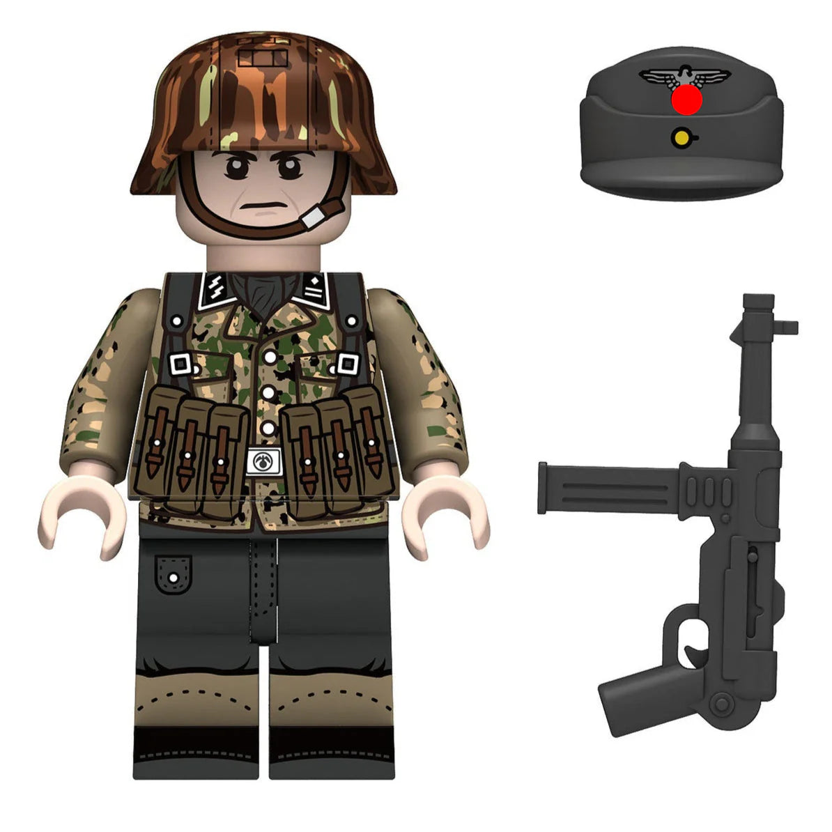 WW2 German Erbsenmuster Infantry Soldier Custom Minifigure