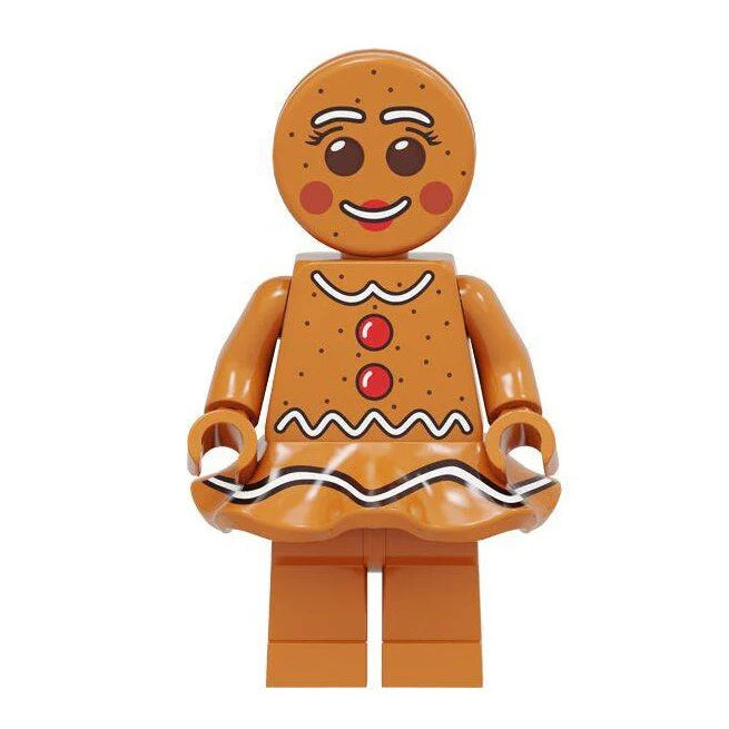 Gingerbread Couple custom Iconic Minifigure