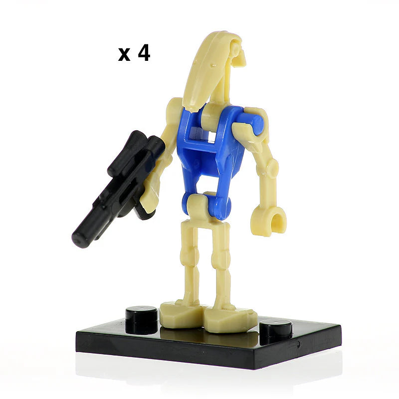 4 x Pilot Battle Droid custom Star Wars Minifigure