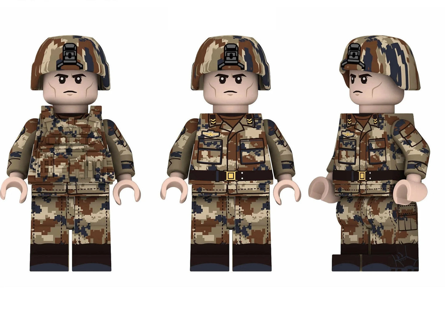 Chinese Modern Soldier Custom Minifigure