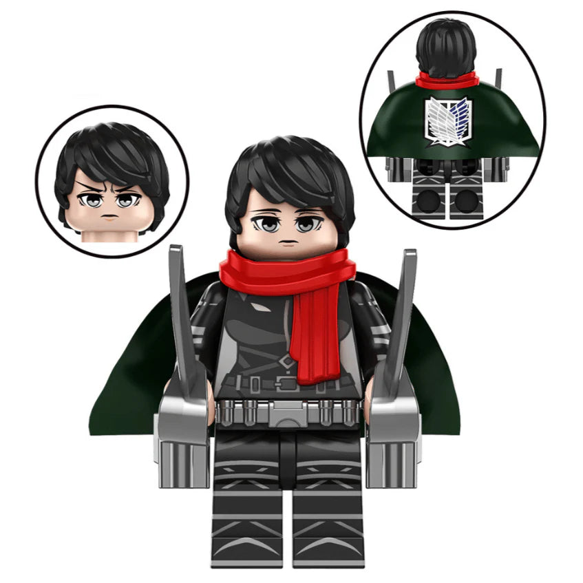 Mikasa Ackerman From Attack on Titan Custom Anime Minifigure