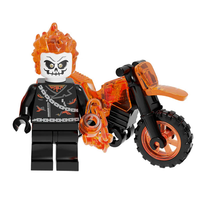 Ghost Rider Motorbike Custom Marvel Superhero Minifigure