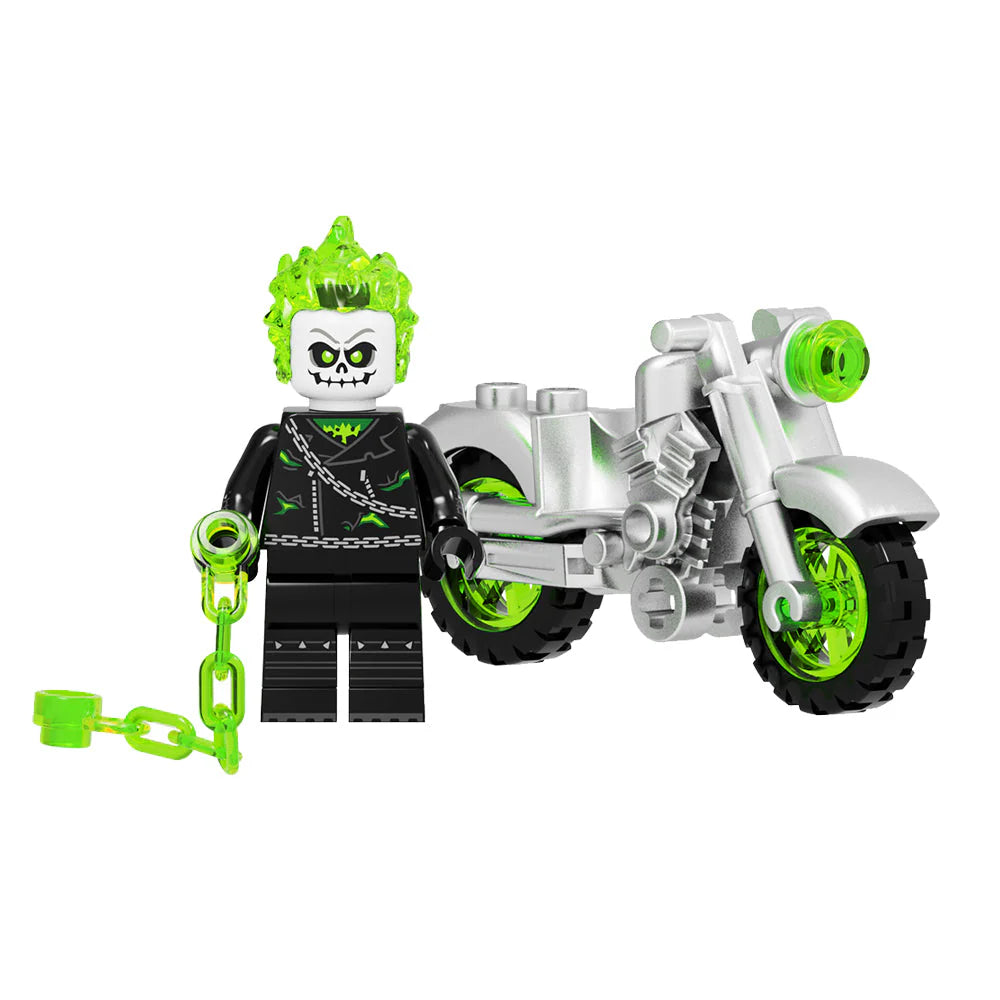 Vengeance (Kowalski) Ghost Rider Motorbike Custom Marvel Superhero Minifigure