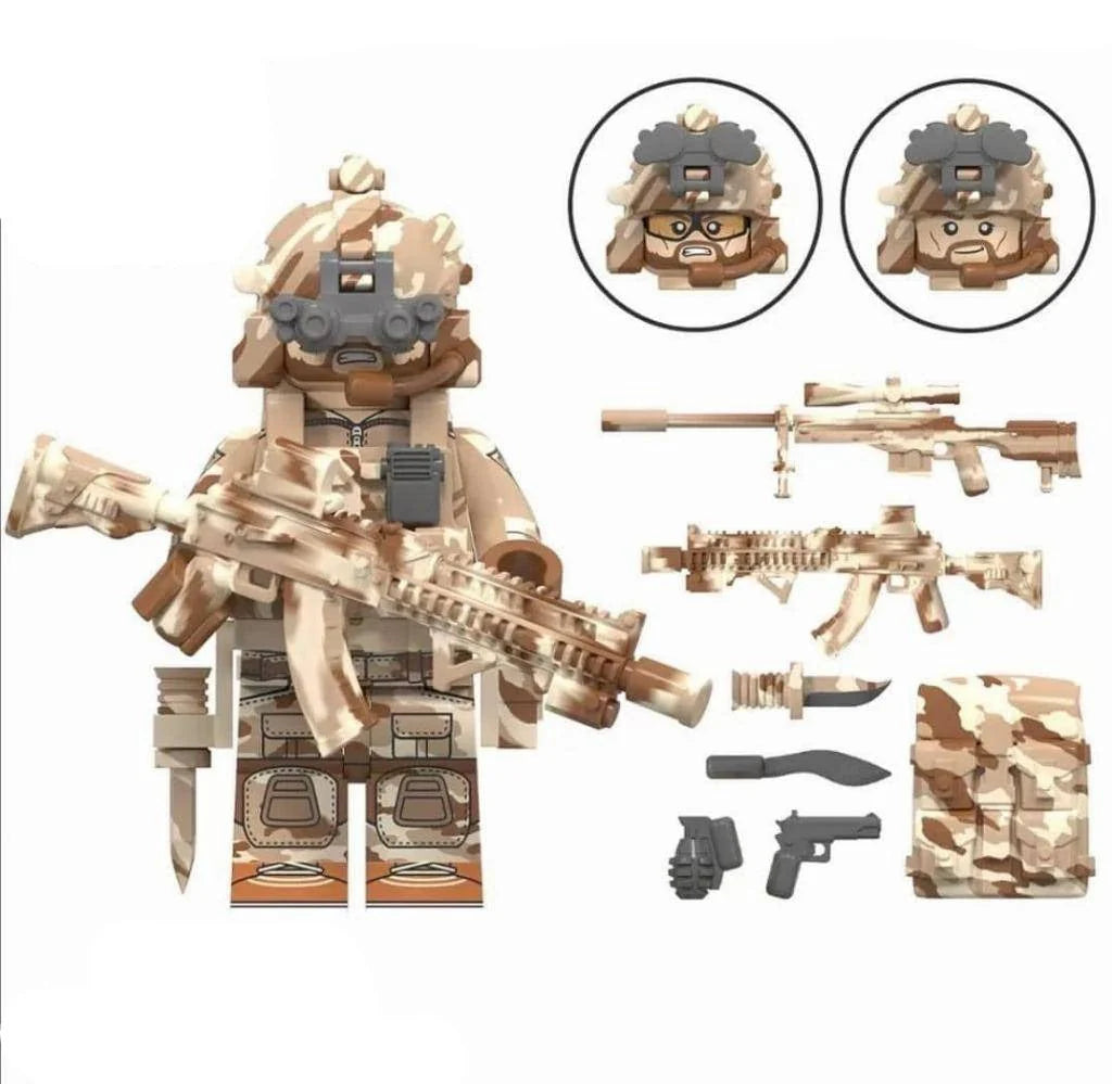 US Navy Seals Soldier Custom Military Minifigure