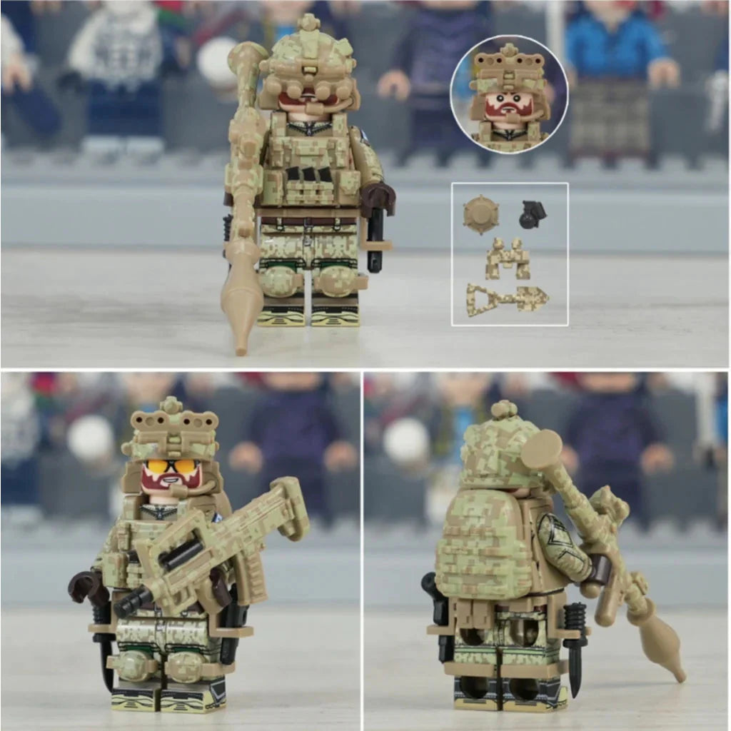 US Desert Strike Force Soldier Custom Military Minifigure