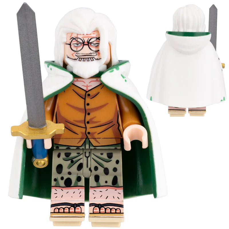 Silvers Rayleigh Custom One Piece Anime Minifigure