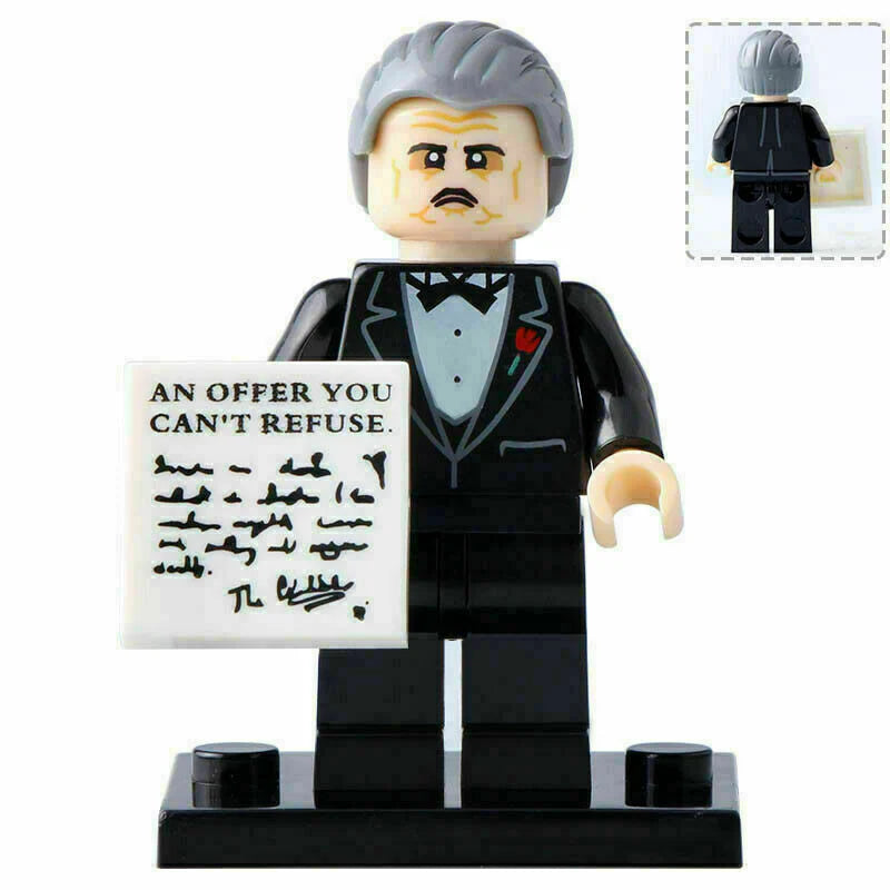 The Godfather Don Vito Corleone Mafia Minifigure