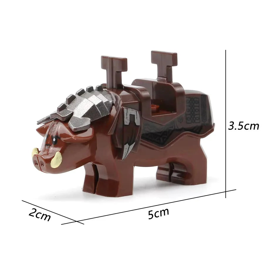Boar Mount custom Lord of the Rings Minifigure