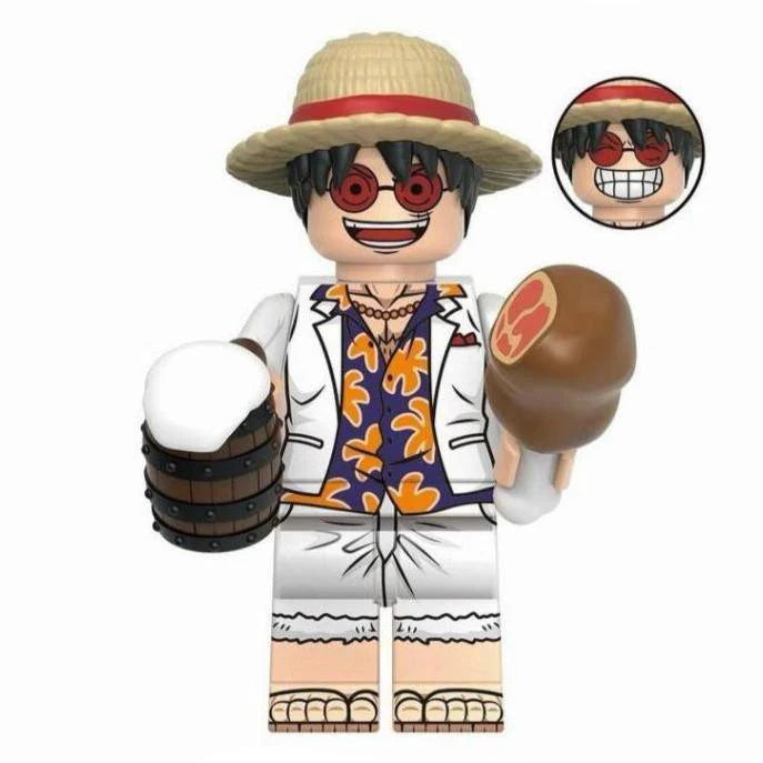 Monkey D. Luffy Custom One Piece Anime Minifigure